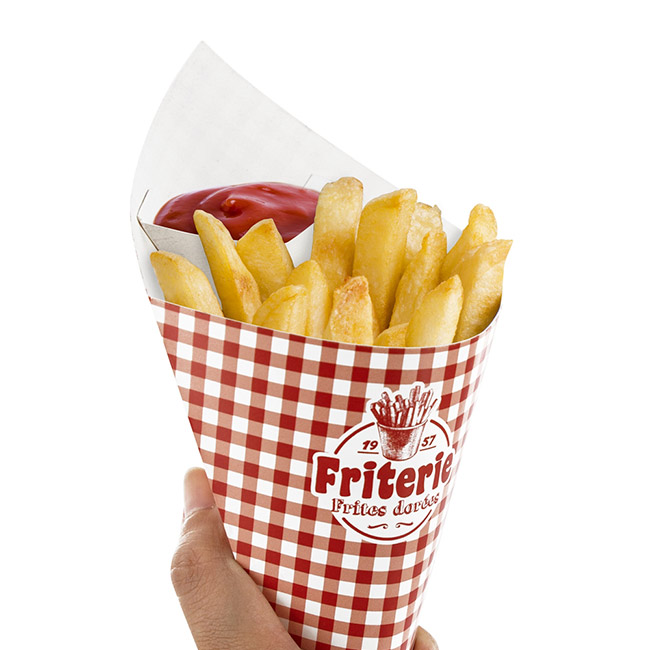 8 à frites jetables Bleu Chez Rentreediscount Loisirs créatifs